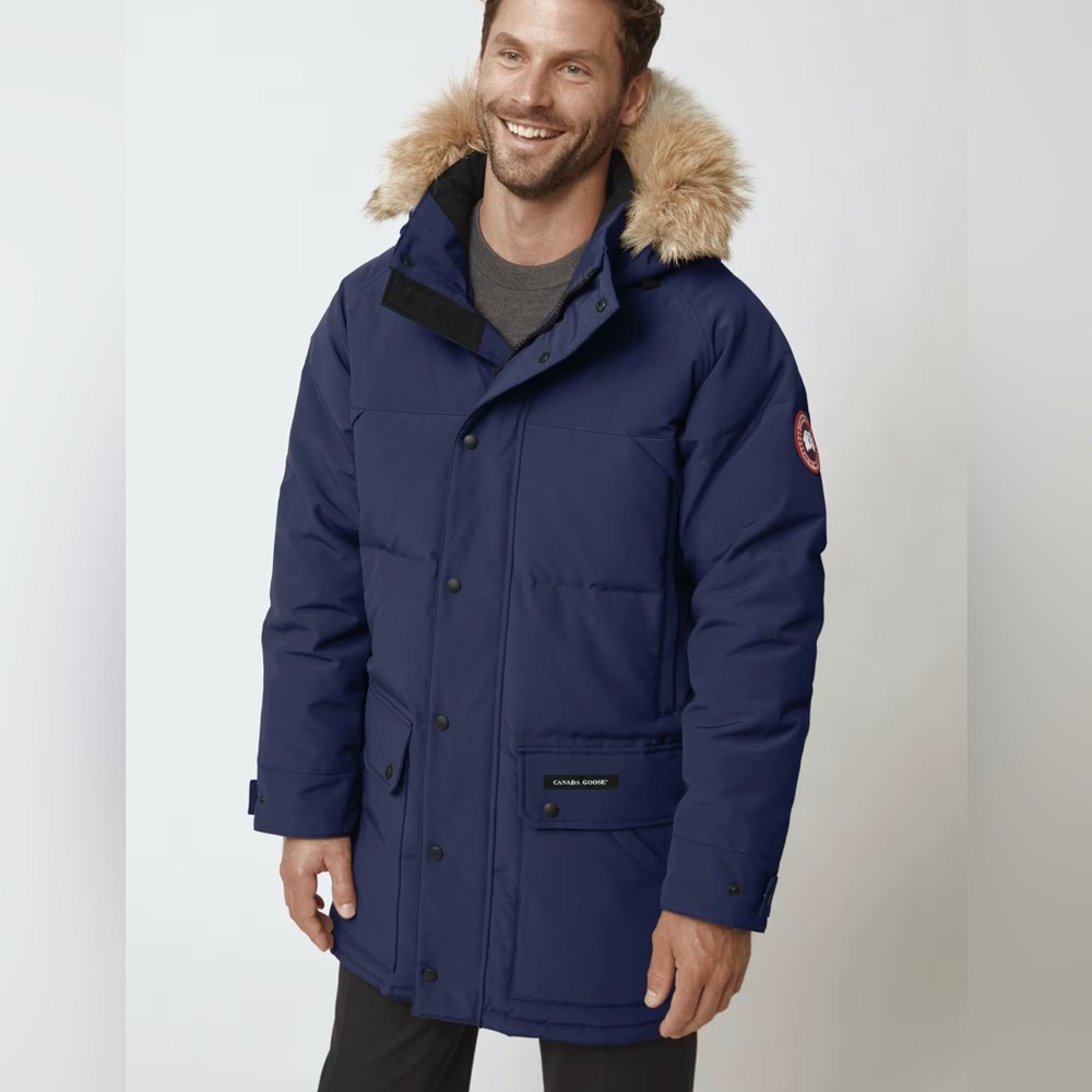 Navy men’s canada goose Emory Parka size small